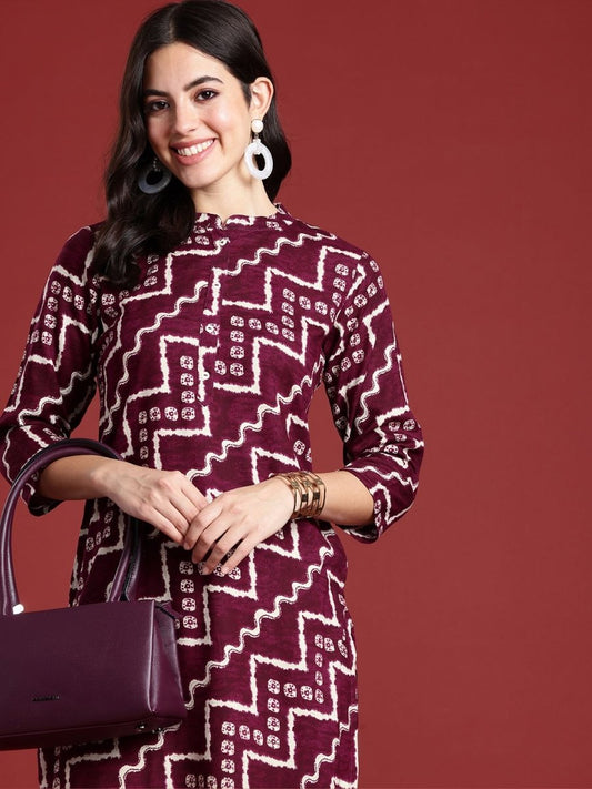 Anouk Bandhani Printed Kurta | Grab2Buy