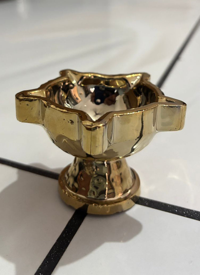 Wood estate Crafted From Metal Designer Diya  Grab2Buy Prazu Fashion Grab2Buy