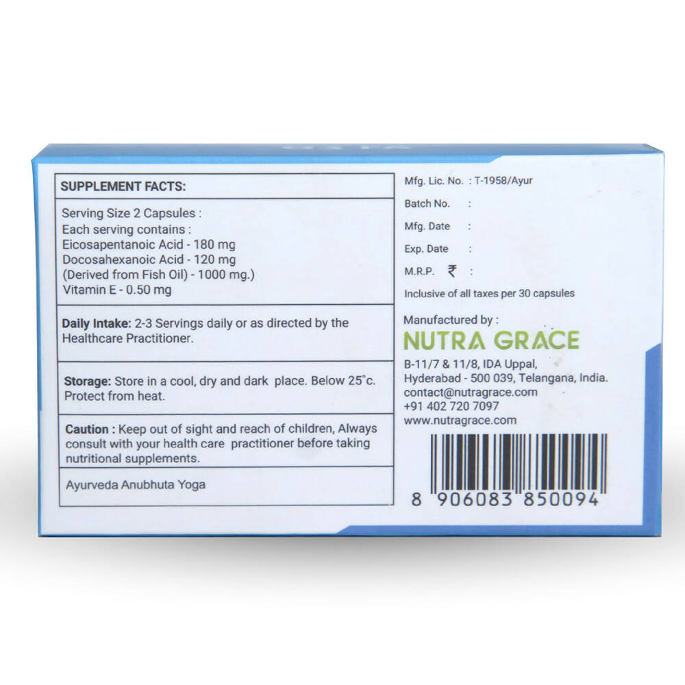 Nutra Grace Fish Oil O3 FA Capsules - Grab2buy