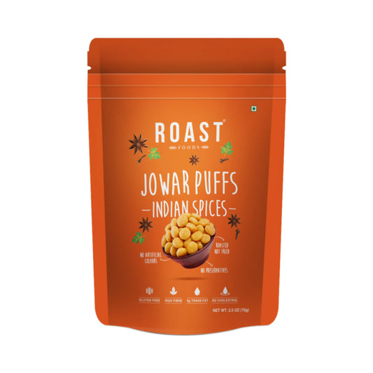 Roast Foods Jowar Puff Indian Spices 
