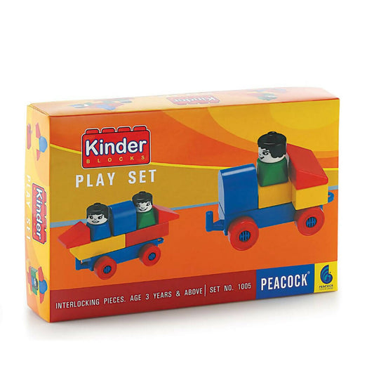 Peacock Learning & Educational Building Interlocking Blocks Set For Kids - PlaySet - Grab2buy
