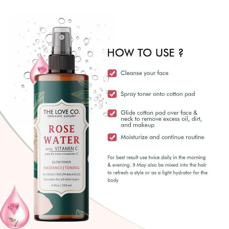 The Love Co. Rose Water Spray For Face  Grab2Buy The Love Co. Grab2Buy