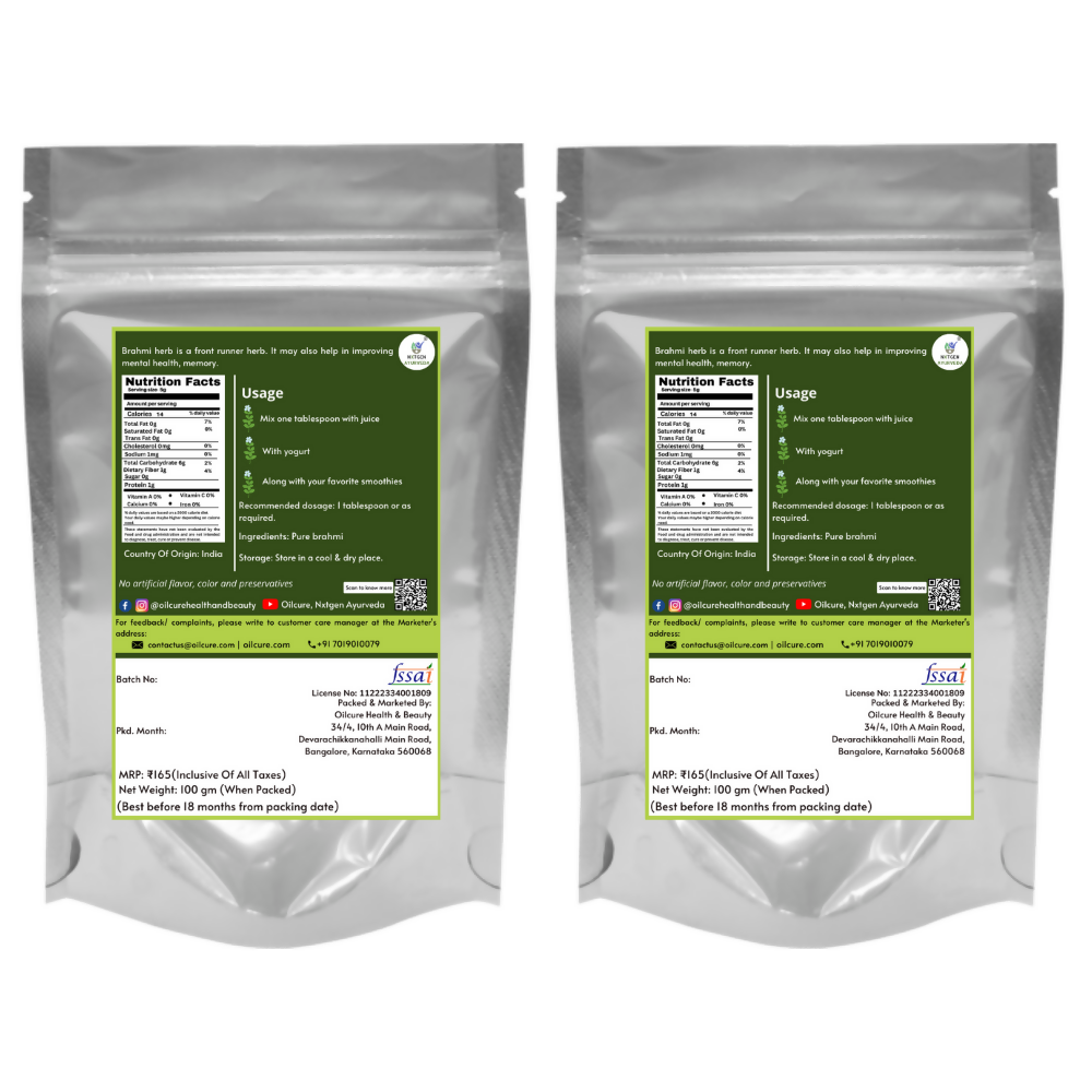 Nxtgen Ayurveda Brahmi Powder 