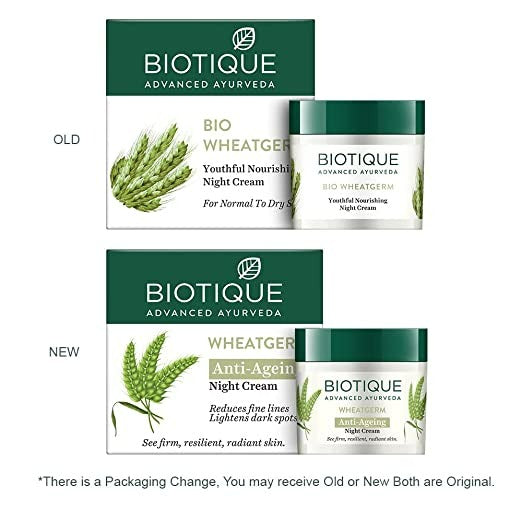 Biotique Advanced Ayurveda WheatGerm Anti-Ageing Night Cream - Grab2buy