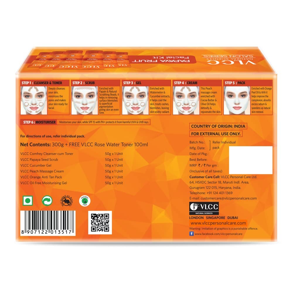 VLCC Papaya Fruit Facial Kit  Grab2Buy VLCC Grab2Buy