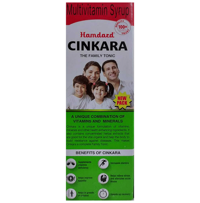 Hamdard Cinkara Multivitamin Syrup - Grab2buy