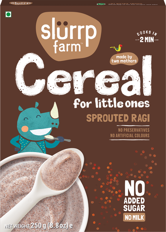 Slurrp Farm Sprouted Ragi Cereal For Little ones - Grab2buy