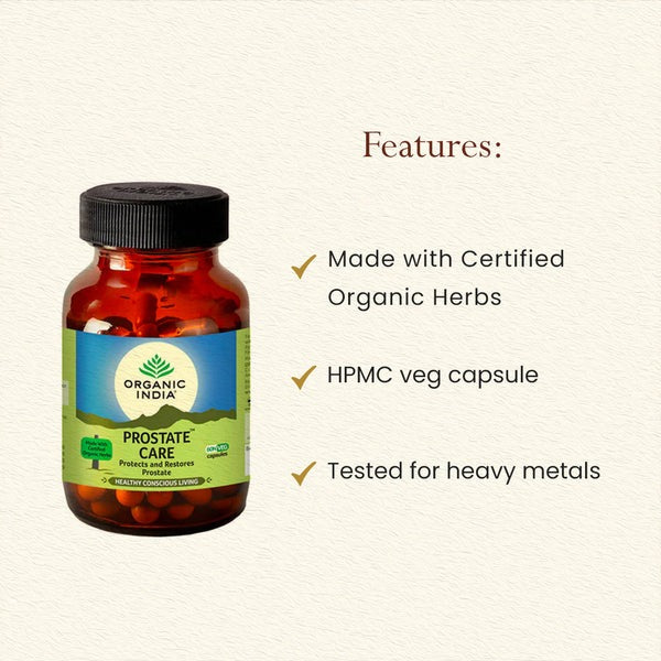 Organic India Prostate Care 60 Capsules - Grab2buy