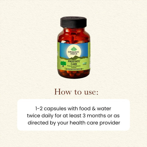 Organic India Prostate Care 60 Capsules - Grab2buy