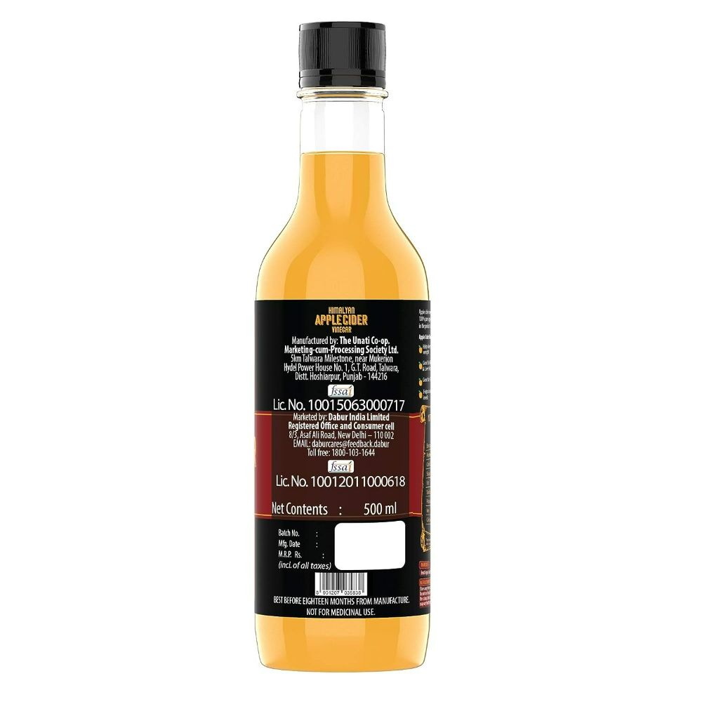 Dabur Himalayan Organic Apple Cider Vinegar with Mother Of Vinegar 