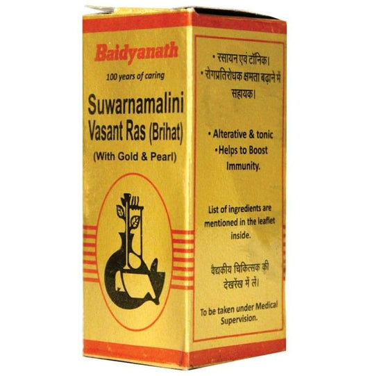 Baidyanath Suwarnamalini Vasant Ras (Brihat) - 10 Tablets - Grab2buy
