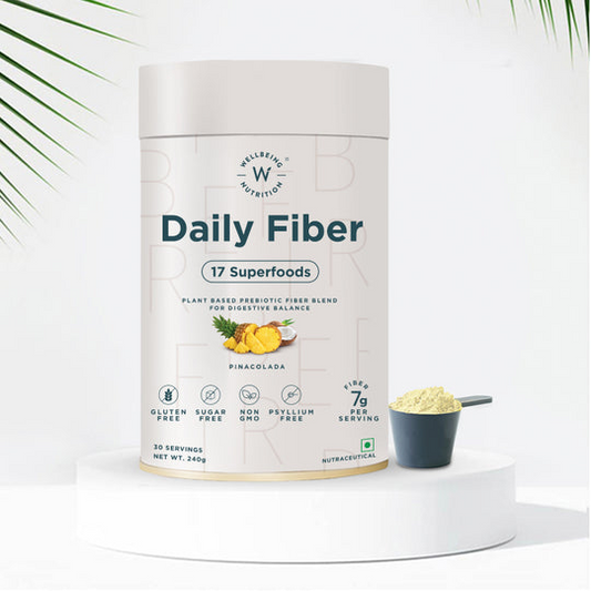 Wellbeing Nutrition Daily Fiber Powder-Pina Colada Flavor  Grab2Buy Wellbeing Nutrition Grab2Buy