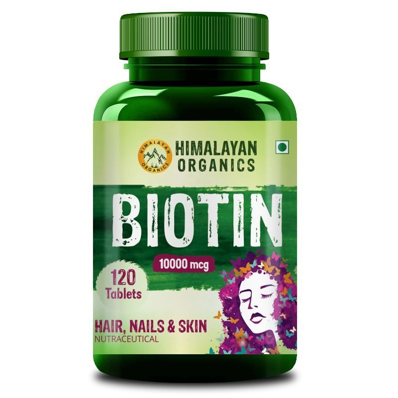 Himalayan Organics Plant Based Biotin 10000mcg Capsules - Grab2buy