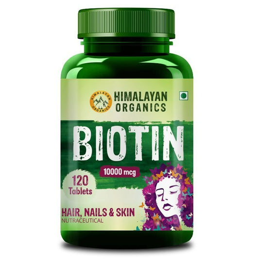 Himalayan Organics Plant Based Biotin 10000mcg Capsules - Grab2buy