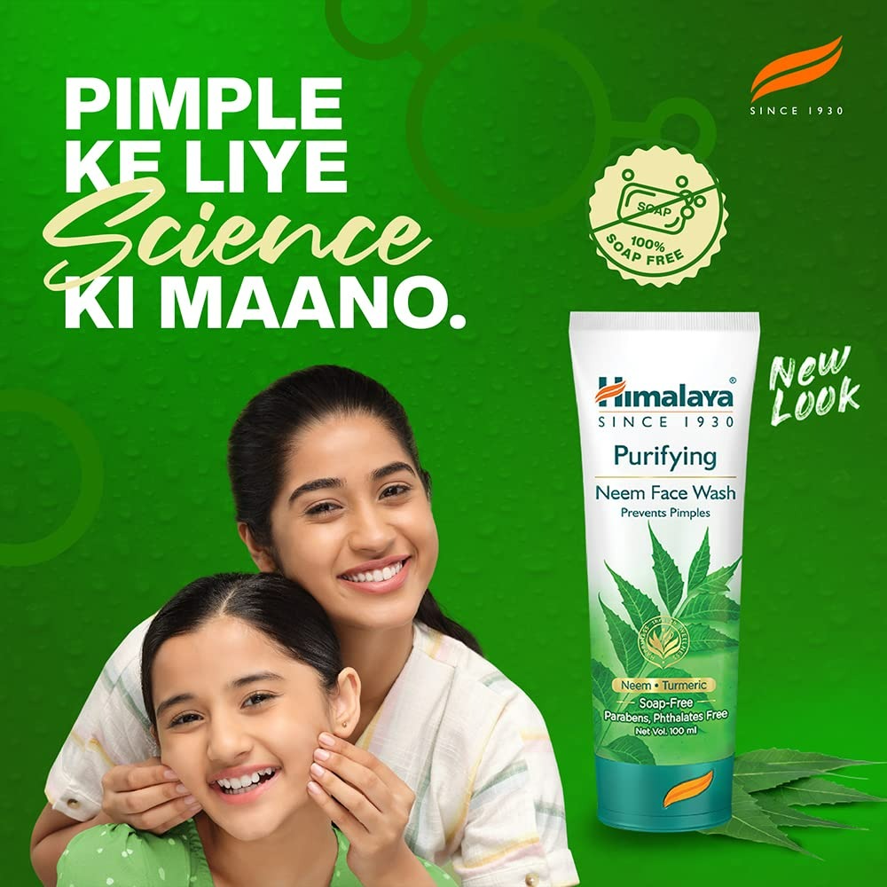 Himalaya Purifying Neem Face Wash | Ayurvedic Acne Control & Deep Cleanse for Oily Skin 