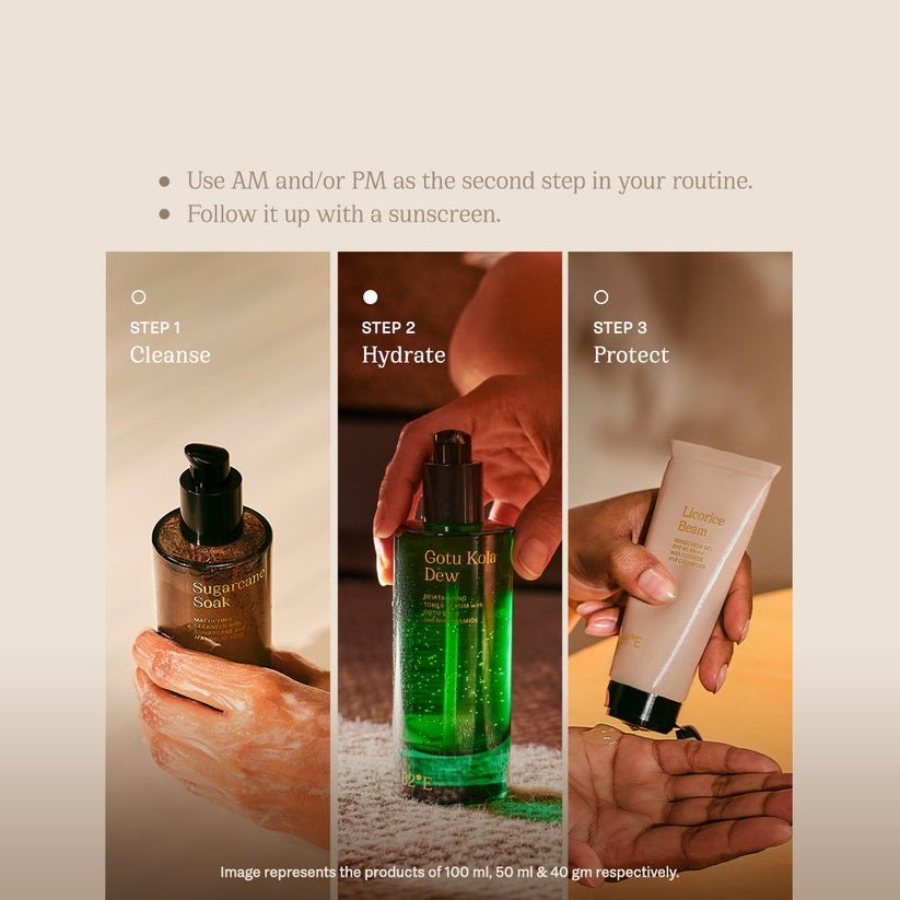 82°E By Deepika Padukone Gotu Kola Dew Toner serum With Gotu Kola & Niacinamide, Reduce Pores, Instant Hydration 