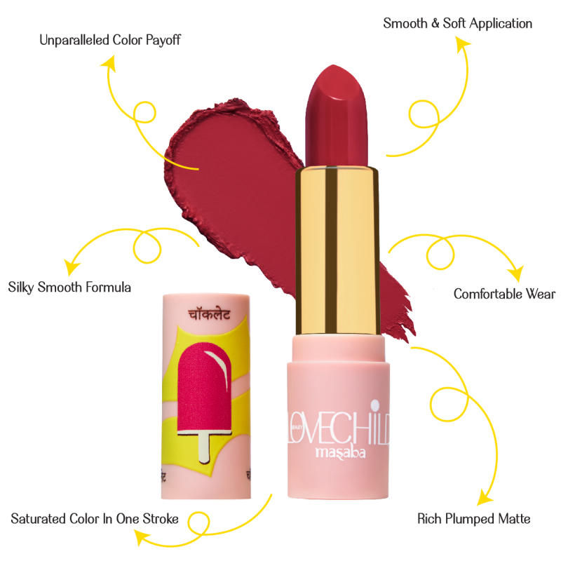 LoveChild By Masaba Gupta Luxe Matte Lipstick - 07 Hot-Pop 