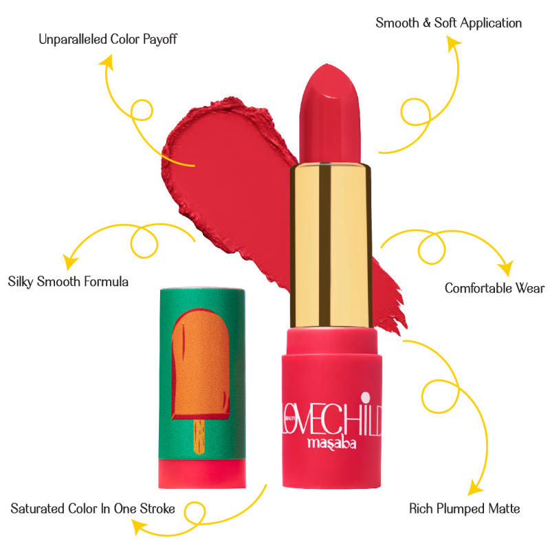 LoveChild By Masaba Gupta Luxe Matte Lipstick - 02 Popsicle 