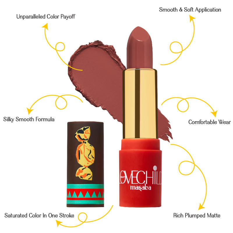 LoveChild By Masaba Gupta Luxe Matte Lipstick - 04 Caramel 