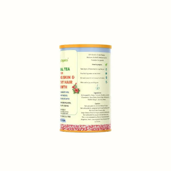 Teja Organics Skin Glow & Hair Growth Herbal Tea  Grab2Buy Teja Organics Grab2Buy