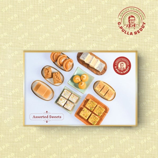 Pulla Reddy Assorted Sweets | Pure Ghee Assorted Sweets for Gifting | Pulla Reddy Assorted Ghee Indian Sweets 