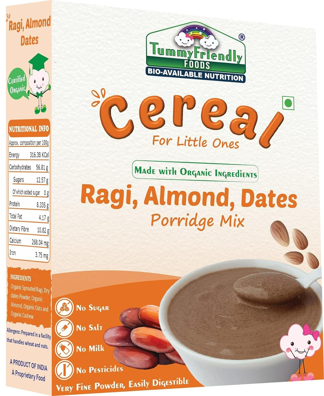 TummyFriendly Foods Organic Millet Khichdi Mix With Vegetables for Toddler Cereal  Grab2Buy TummyFriendly Foods Grab2Buy