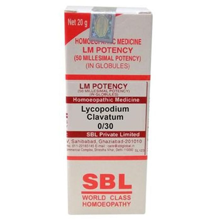 SBL Homeopathy Lycopodium Clavatum LM Potency 
