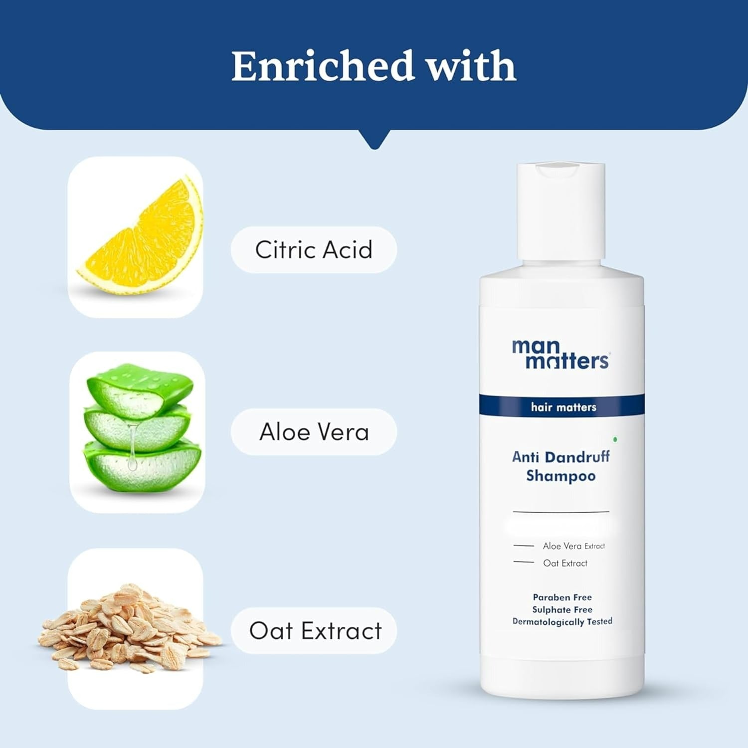 Man Matters 2% Ketoconazole Anti Dandruff Shampoo - Grab2buy