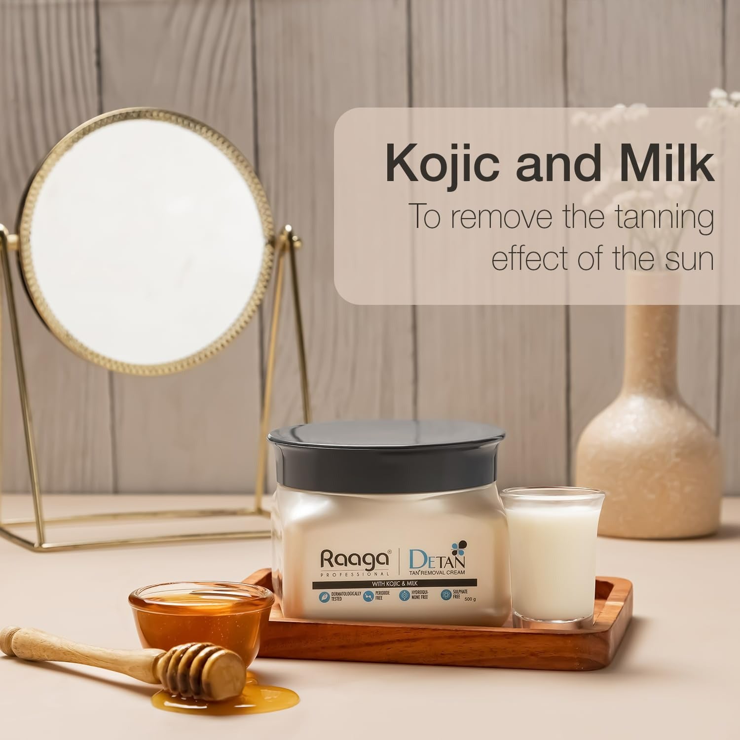 Raaga Professional De Tan Removal Cream With Kojic & Milk - Grab2buy