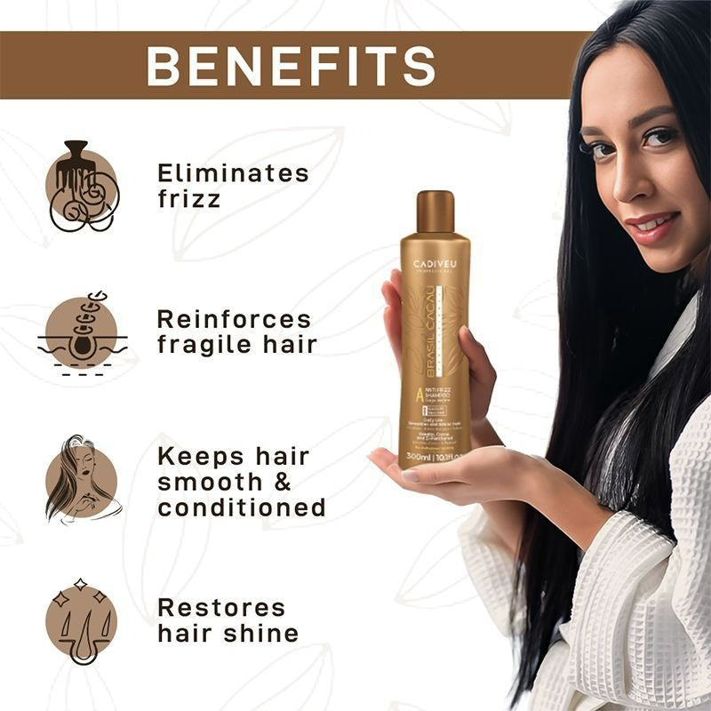 Cadiveu Brasil Cacau Anti Frizz Shampoo-Sulfate Free  Grab2Buy Cadiveu Grab2Buy