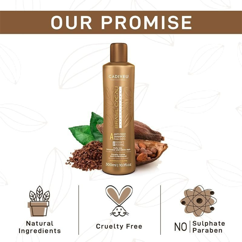 Cadiveu Brasil Cacau Anti Frizz Shampoo-Sulfate Free  Grab2Buy Cadiveu Grab2Buy