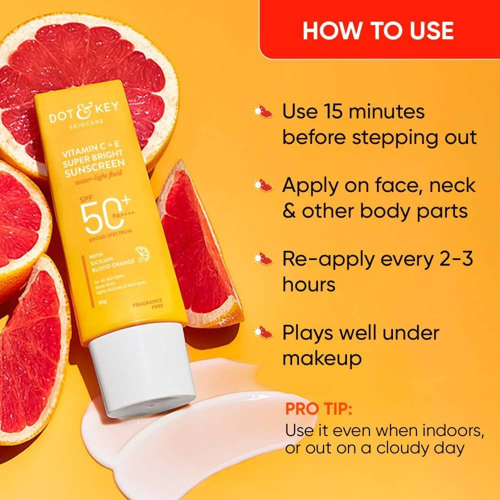 Dot & Key Vitamin C + E Super Bright Sunscreen SPF 50+++ - Grab2buy