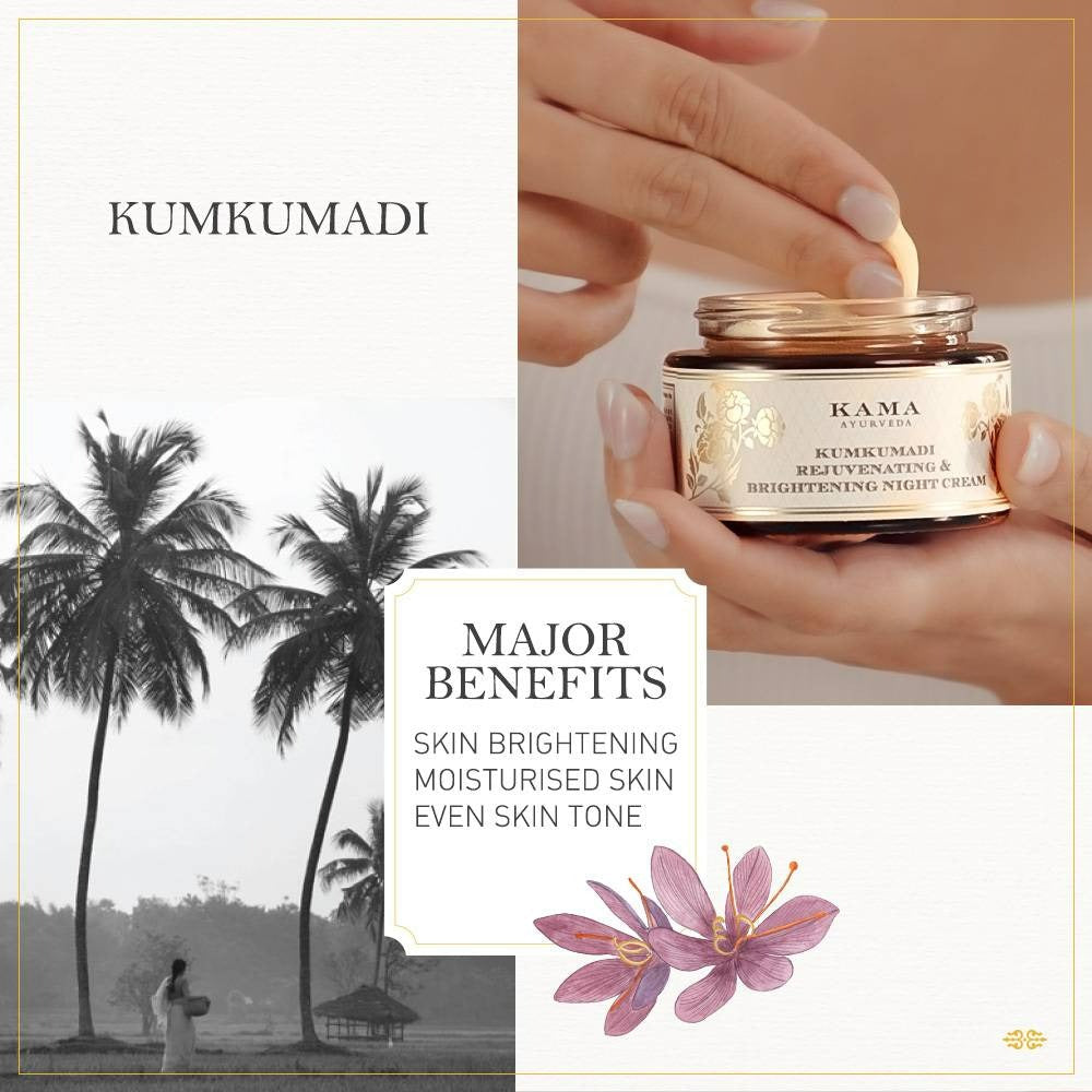 Kama Ayurveda Kumkumadi Rejuvenating & Bright Night Cream - Grab2buy