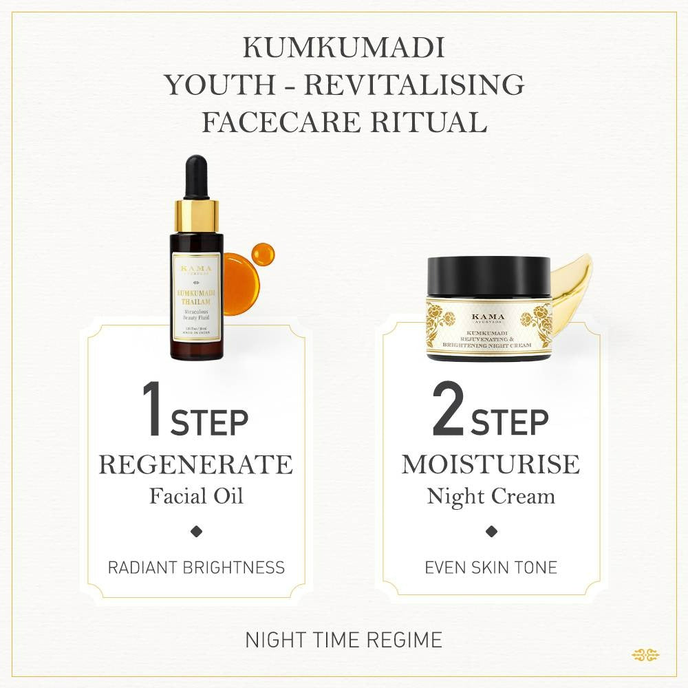 Kama Ayurveda Kumkumadi Rejuvenating & Bright Night Cream - Grab2buy