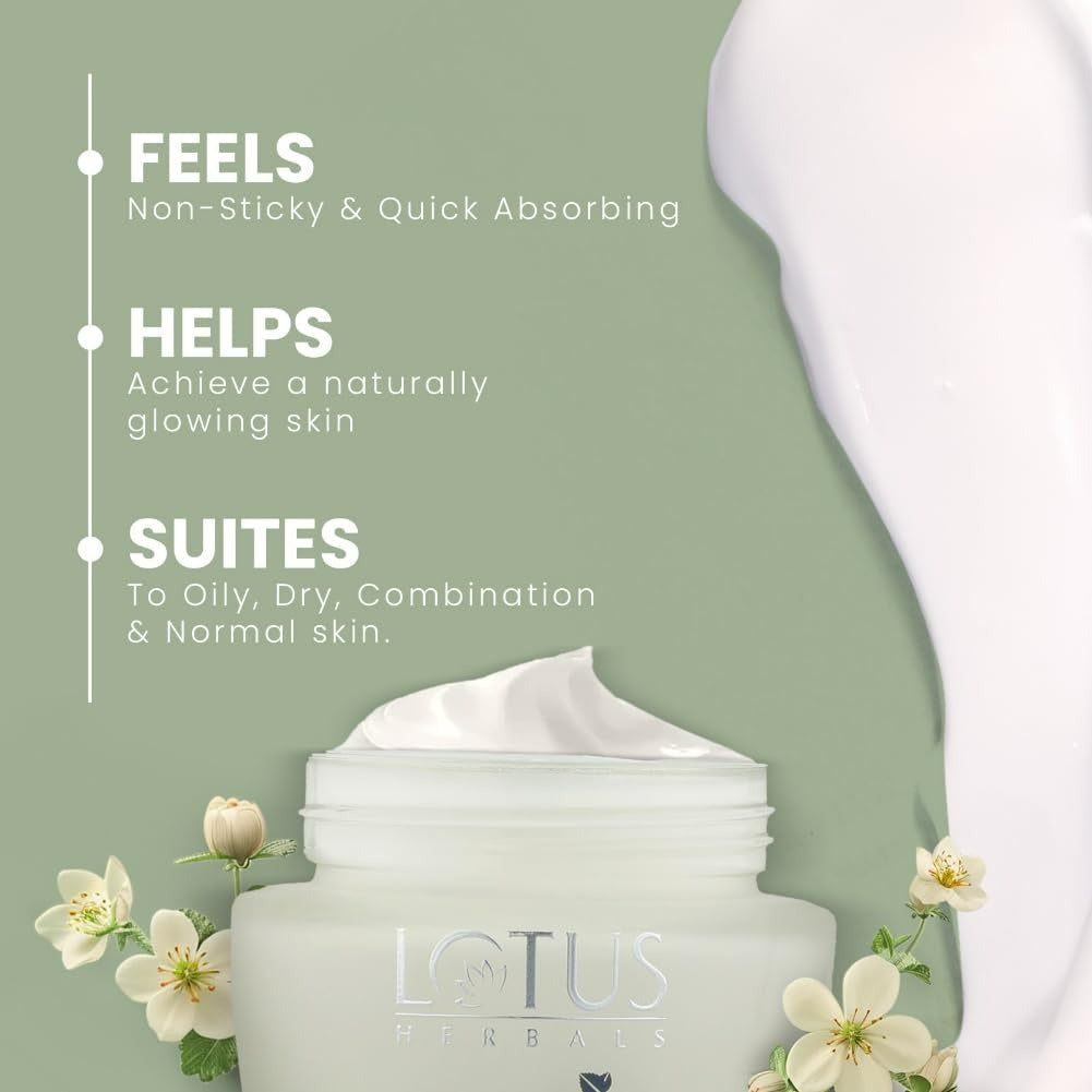 Lotus Herbals Whiteglow Skin Brightening Gel Creme SPF 25 PA+++ - Grab2buy