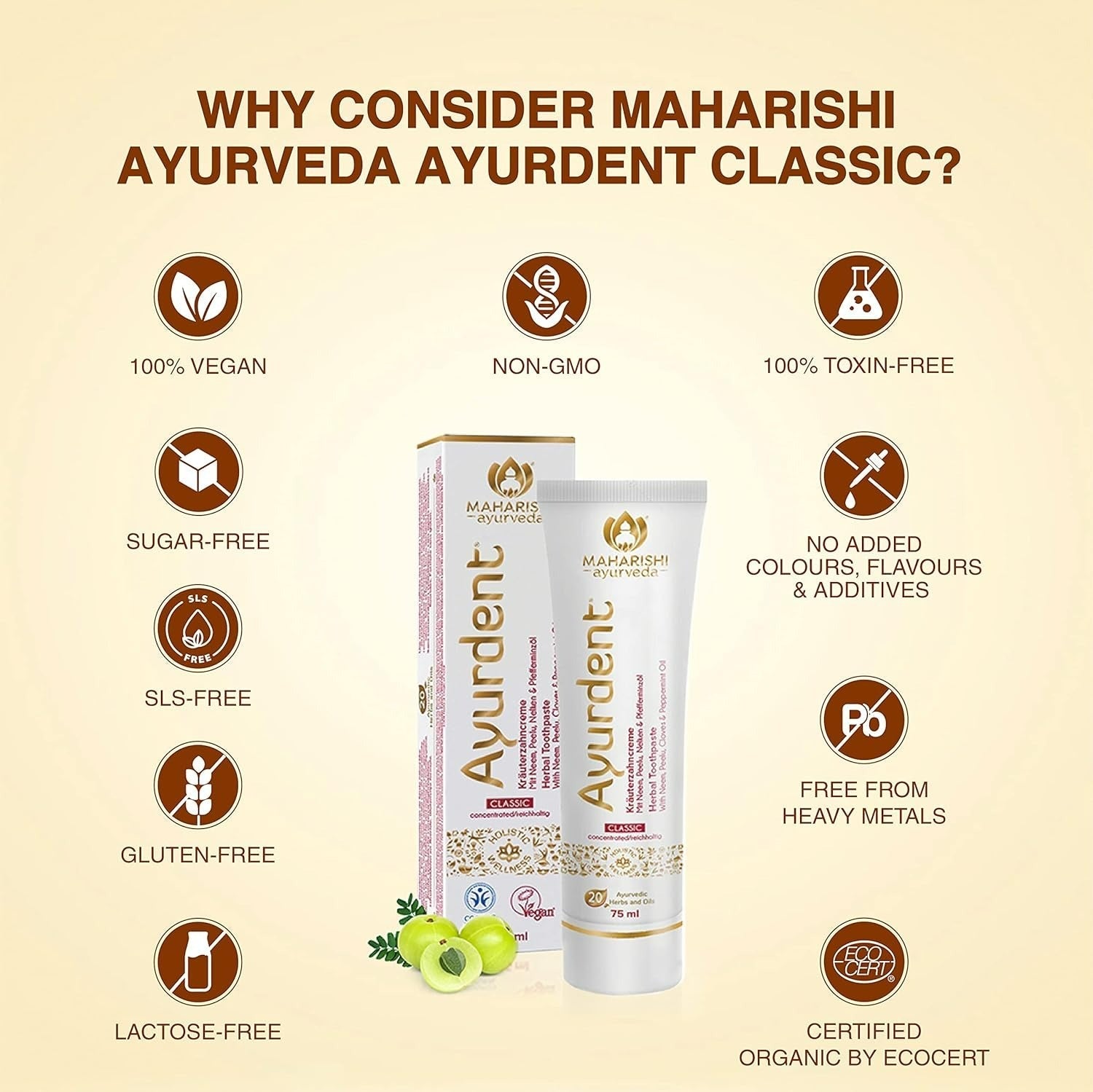 Maharishi Ayurveda Ayurdent Classic Toothpaste 