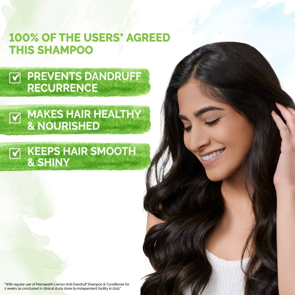 Mamaearth Lemon Anti-Dandruff Shampoo For Itchy & Flaky Scalp