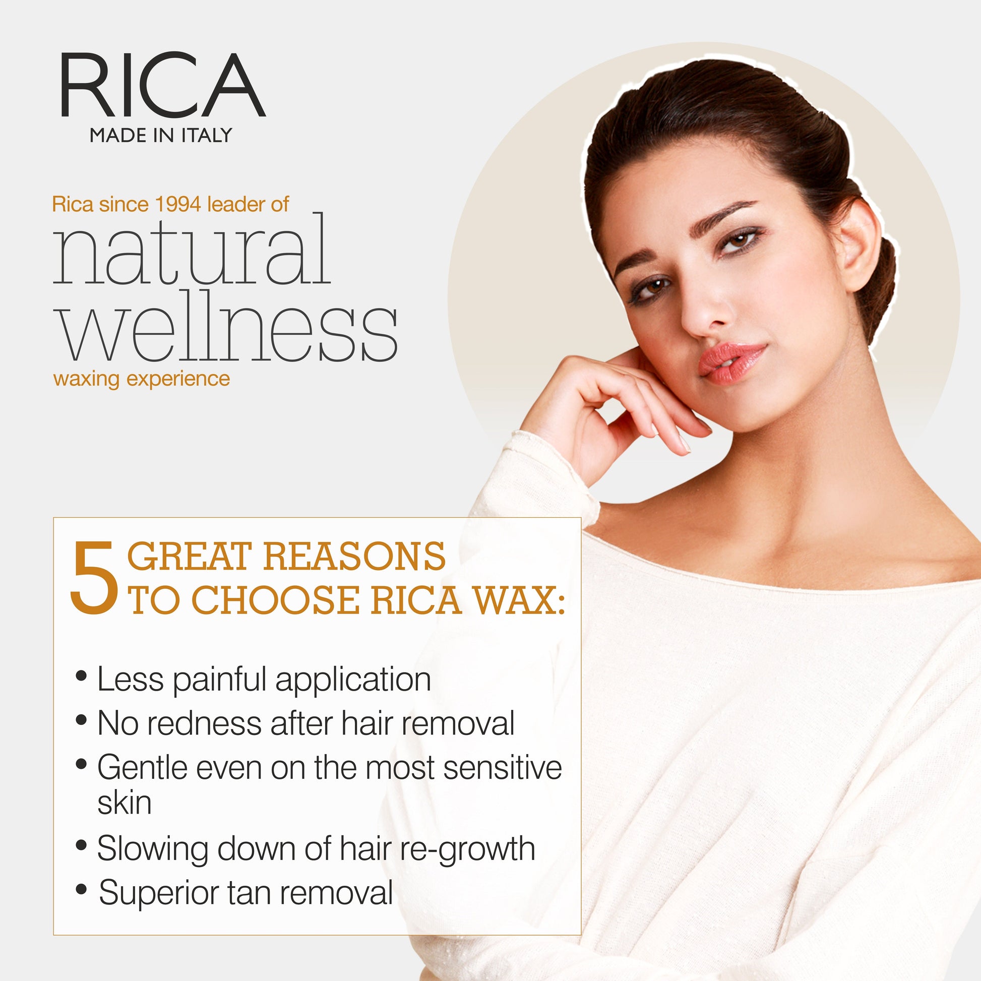 Rica Aloe Vera Roll On Lipo Wax Refill With Aloe Vera Extract