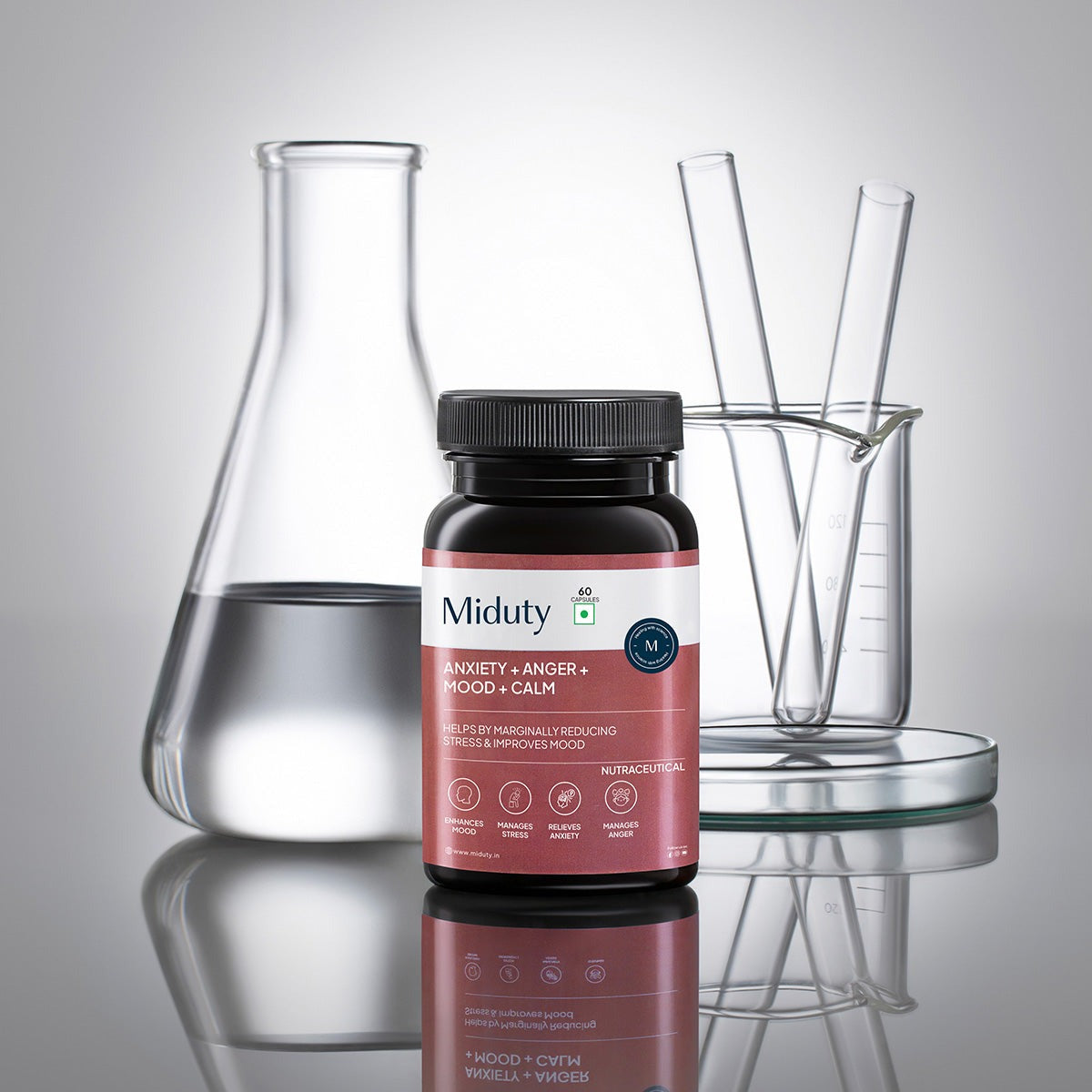 Miduty by Palak Notes Anxiety + Anger + Mood + Calm Capsules 