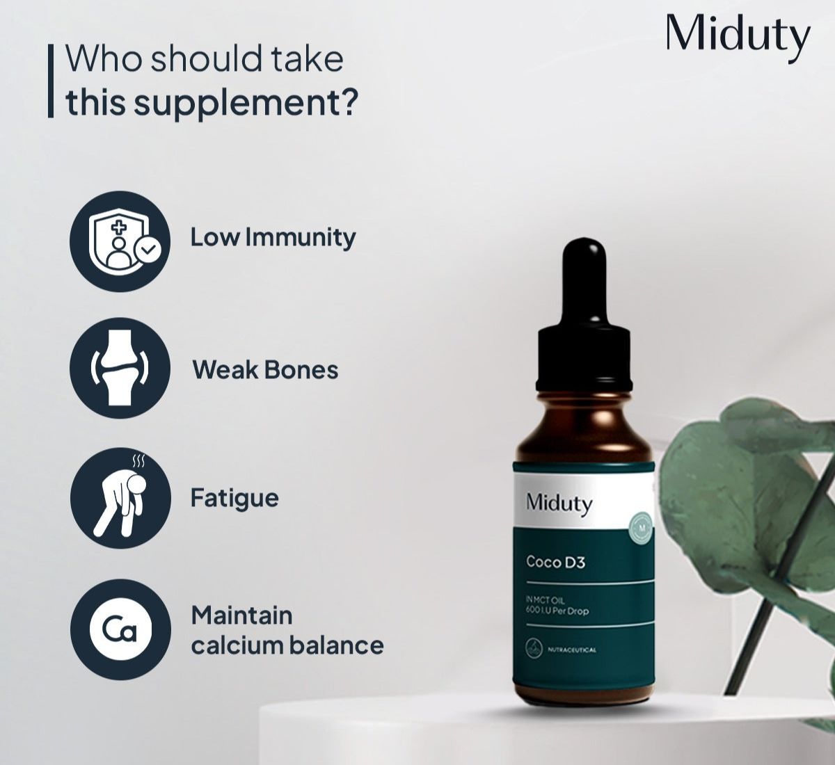 Miduty by Palak Notes Coco D3 in MCT Oil - Grab2buy