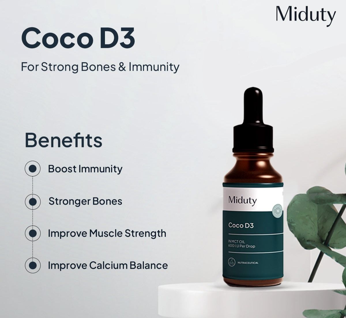 Miduty by Palak Notes Coco D3 in MCT Oil - Grab2buy