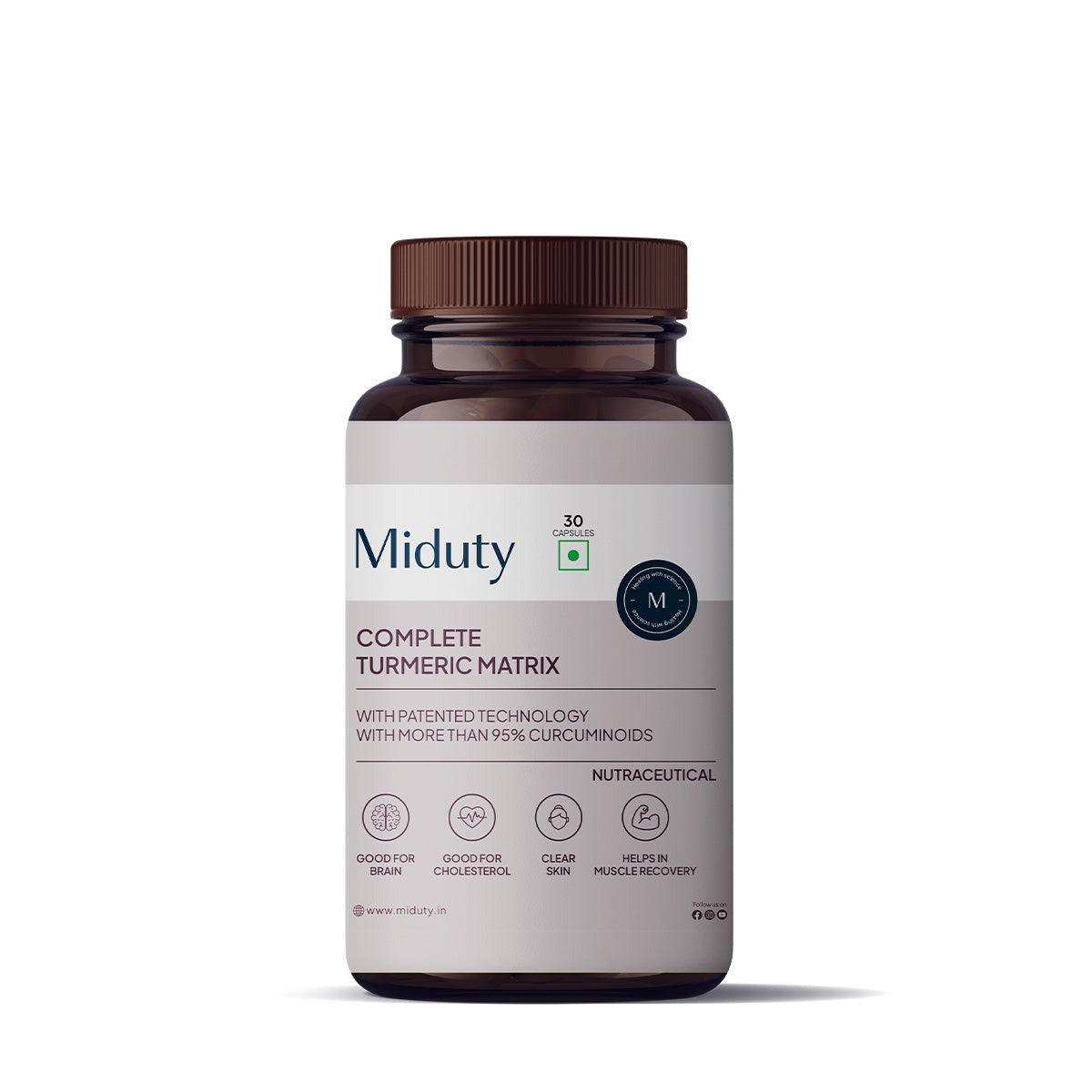 Miduty by Palak Notes Complete Turmeric Matrix Capsules 
