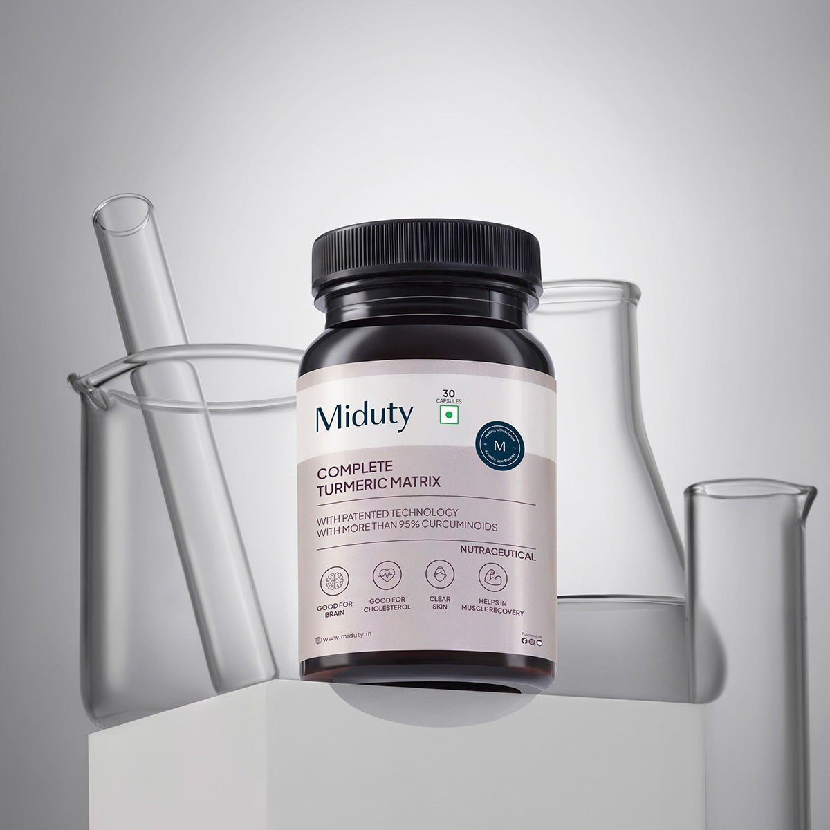 Miduty by Palak Notes Complete Turmeric Matrix Capsules 