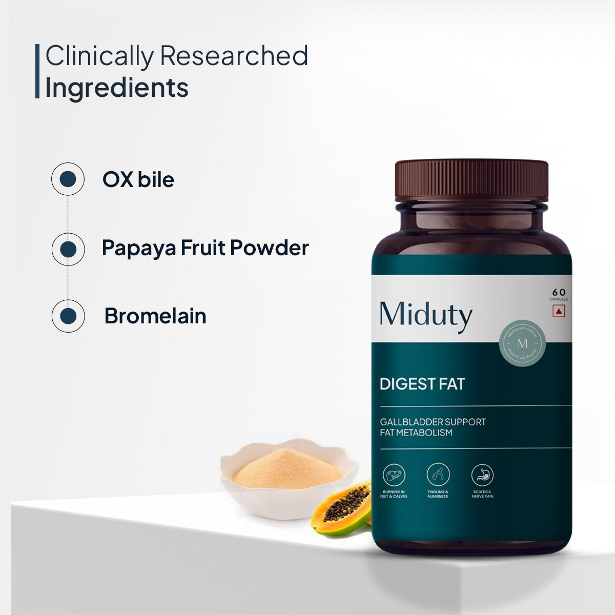 Miduty by Palak Notes Digest Fat Bila Salts Capsules 