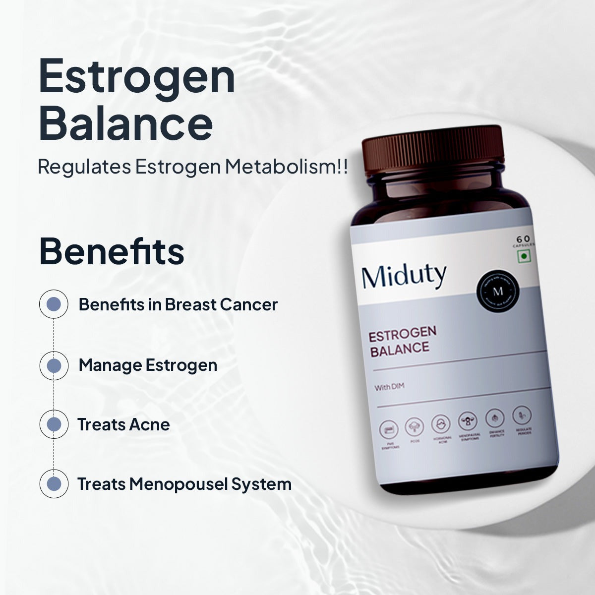 Miduty by Palak Notes Estrogen Balance With Dim Capsules - Grab2buy