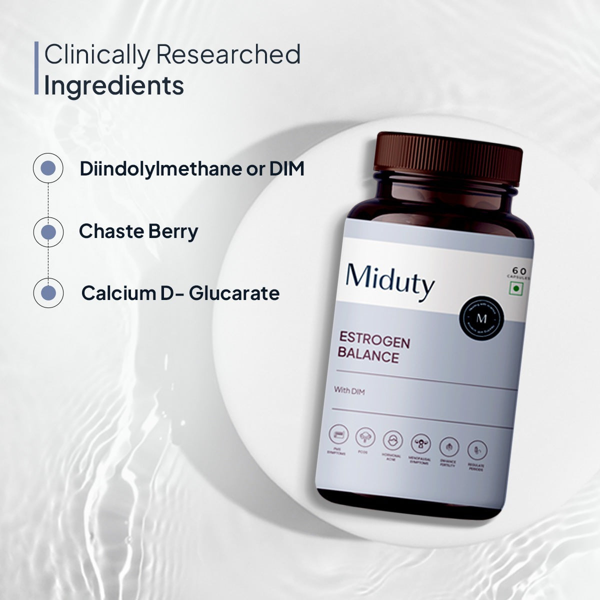 Miduty by Palak Notes Estrogen Balance With Dim Capsules 