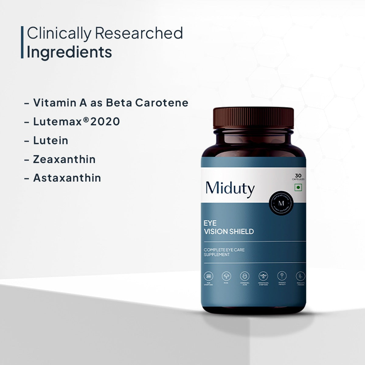 Miduty by Palak Notes Eye Vision Shield Complete Eye Care Capsules 