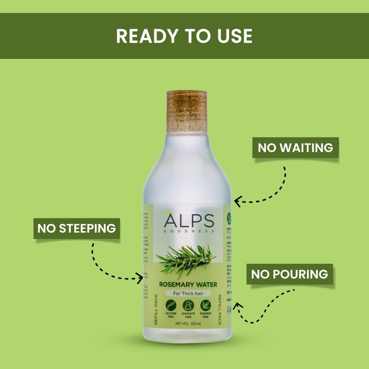 Alps Goodness Rosemary Water for Hair Regrowth - Grab2buy