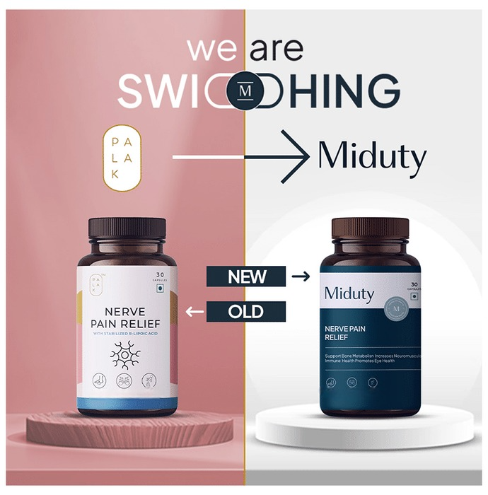 Miduty by Palak Notes Nerve Pain Relief Capsules 