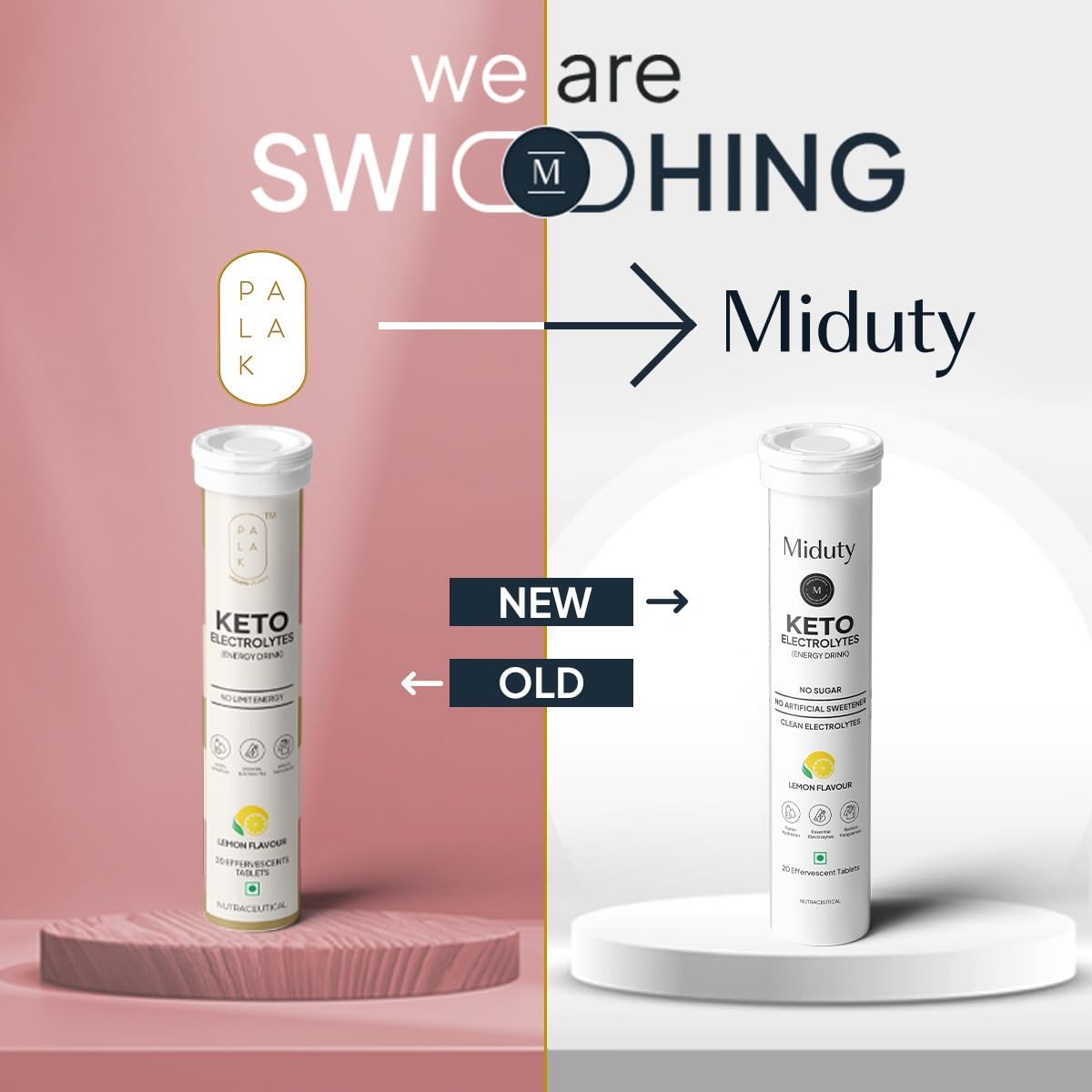 Miduty by Palak Notes Keto Electrolytes Tablets -Adults 